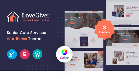Lovegiver – Senior Care WordPress Theme + RTL