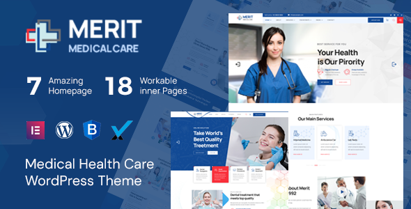 Merit – Health & Medical WordPress Theme & RTL Ready