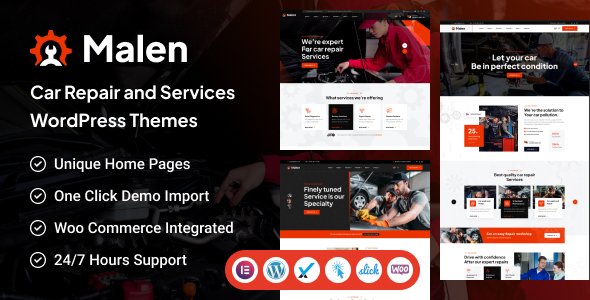 Malen – Car Service & Repair WordPress Theme