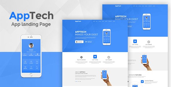 AppTech – App Landing Page WordPress Theme