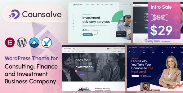 Counsolve – Consulting & Investments WordPress Theme