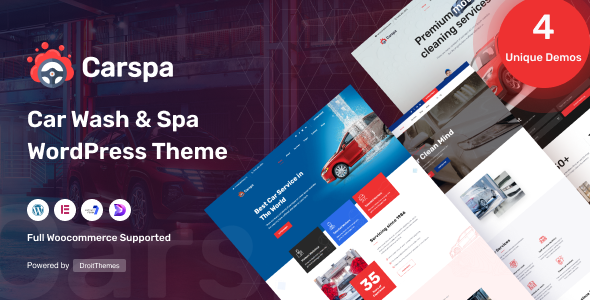 Carspa – Car Wash & Cleaning WordPress Theme