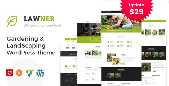 Lawner – Gardening and Landscaping WordPress theme