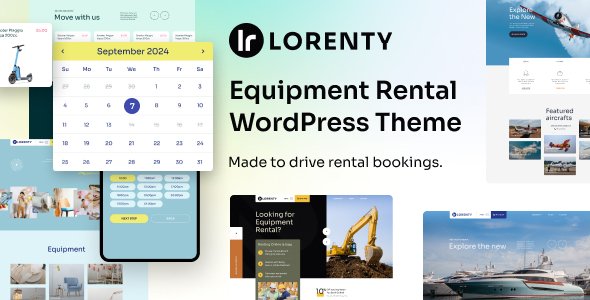 Equipment Rental WordPress Theme – Lorenty