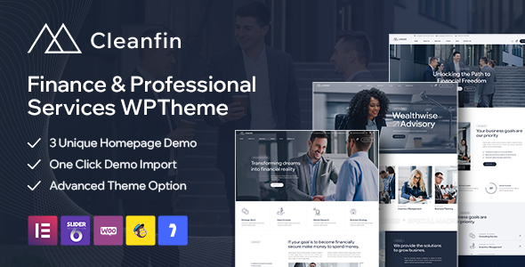 Cleanfin – Finance Consulting WordPress Theme