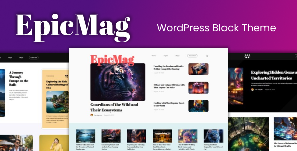 EpicMag – Newspaper & Magazine WordPress Block Theme