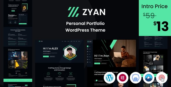 Zyan – Personal Portfolio WordPress  Theme