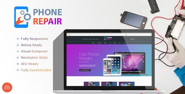 PhoneRepair – Mobile Device Shop WordPress Theme