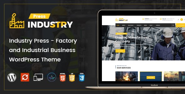 Industry Press – Factory and Industrial Business WordPress Theme