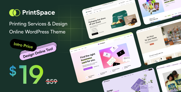 PrintSpace – Printing Services & Design Online WooCommerce WordPress theme
