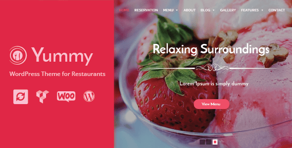 Yummy – Restaurant & Food Ordering WordPress Theme + WooCommerce