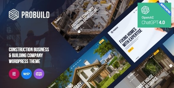ProBuild | A Construction Business & Building Company WordPress Theme