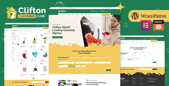 Clifton – Cleaning Service Agency WordPress Theme