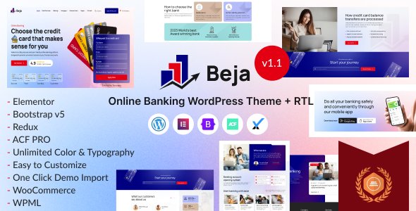 Beja – Banking Finance & Fintech WordPress Theme