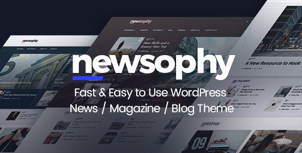 Newsophy – Fast and Easy to Use WordPress News and Blog Theme