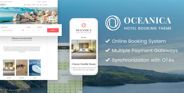 WordPress Hotel Booking Theme – Oceanica
