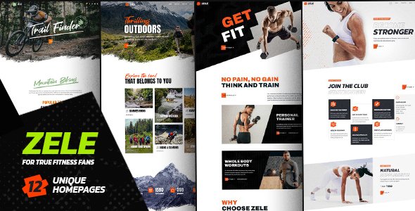 Zele – Fitness Gym & Sports WordPress Theme