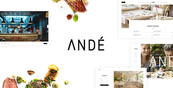 Andé – Elegant Restaurant WordPress Theme