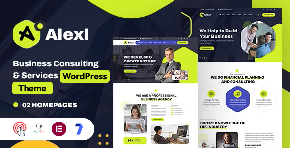 Alexi – Business Consulting & Services Multipurpose WordPress Theme