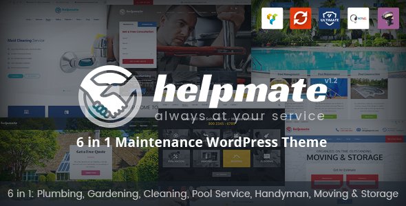 Helpmate – 6 in 1 Maintenance WordPress Theme