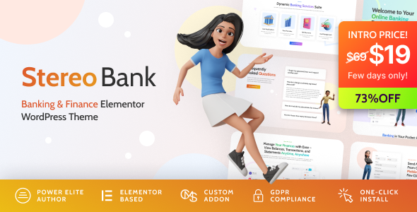 Stereo Bank – Business and Finance WordPress Theme