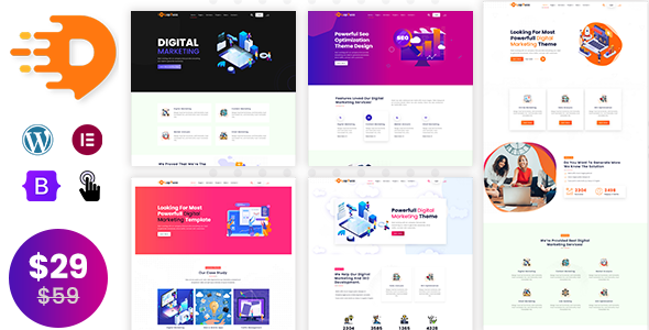 Loptus – Digital Marketing Agency WordPress Theme
