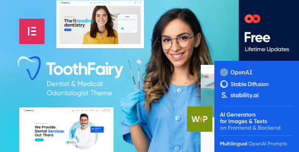 Tooth Fairy – Dentist & Medical Odontologist WordPress Theme