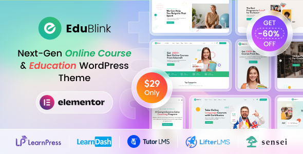 EduBlink – Education & Online Course WordPress Theme