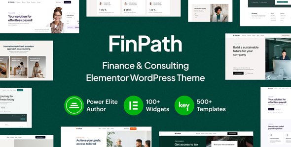 FinPath – Finance & Consulting Elementor WordPress Theme