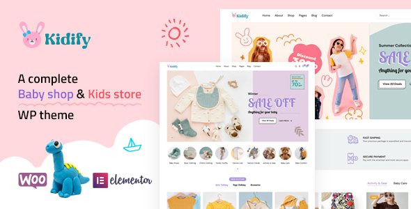 Kidify – Baby & Kids eCommerce Woocommerce Store Theme