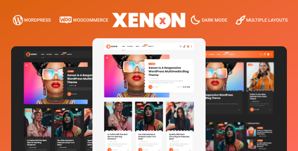 Xenon – Audio / Video Podcast & Blog WordPress Theme