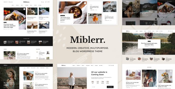 Miblerr – Modern, Creative & Multipurpose Blog WordPress Theme