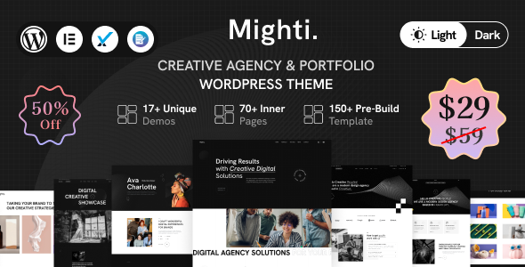 Mighti – Creative Agency & Portfolio WordPress Theme