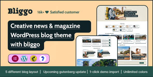 Bliggo – News & Magazine WordPress Blog Theme