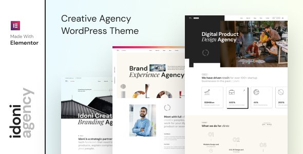 Idoni – Creative Agency WordPress Theme