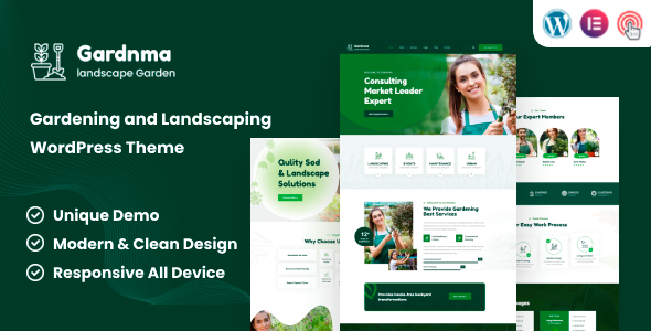 Gardnma – Gardening and Landscaping WordPress Theme
