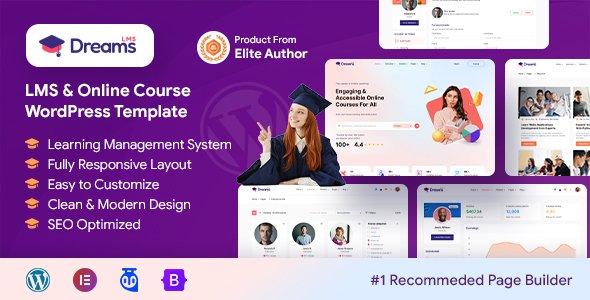 Dreams LMS – E-learning & LMS Online Education Course WordPress Theme