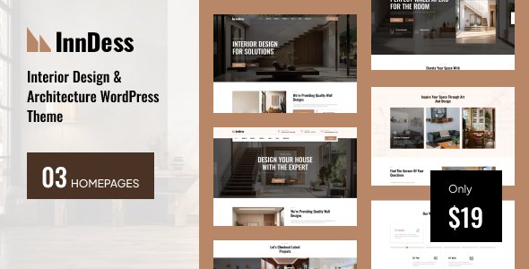 Inndess – Interior Design & Architecture Service WordPress Theme