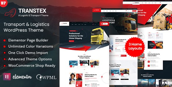 Transtex – Transport & Logistics WordPress Theme