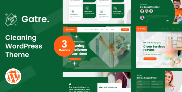 Gatre – Cleaning Services WordPress Theme