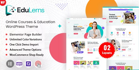 Edulerns  – Education Courses WordPress Theme