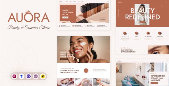 Auora – Beauty Salon and Cosmetics WordPress Theme