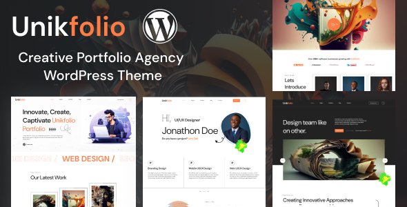 UnikFolio – Creative Portfolio Agency WordPress Theme