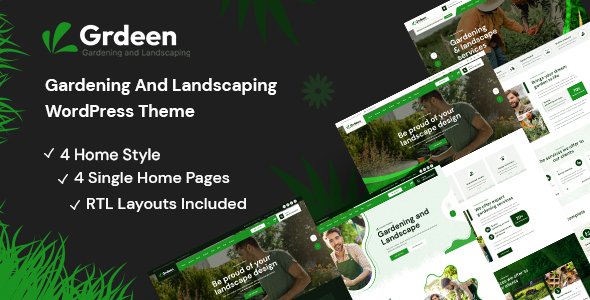Grdeen – Gardening And Landscaping WordPress Theme